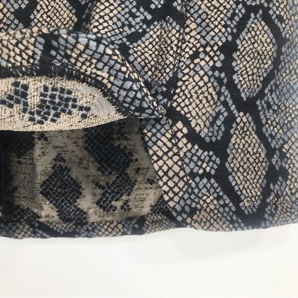 Express Jacquard Snakeskin Print High Rise Mini Skirt NEW - Picture 6 of 15